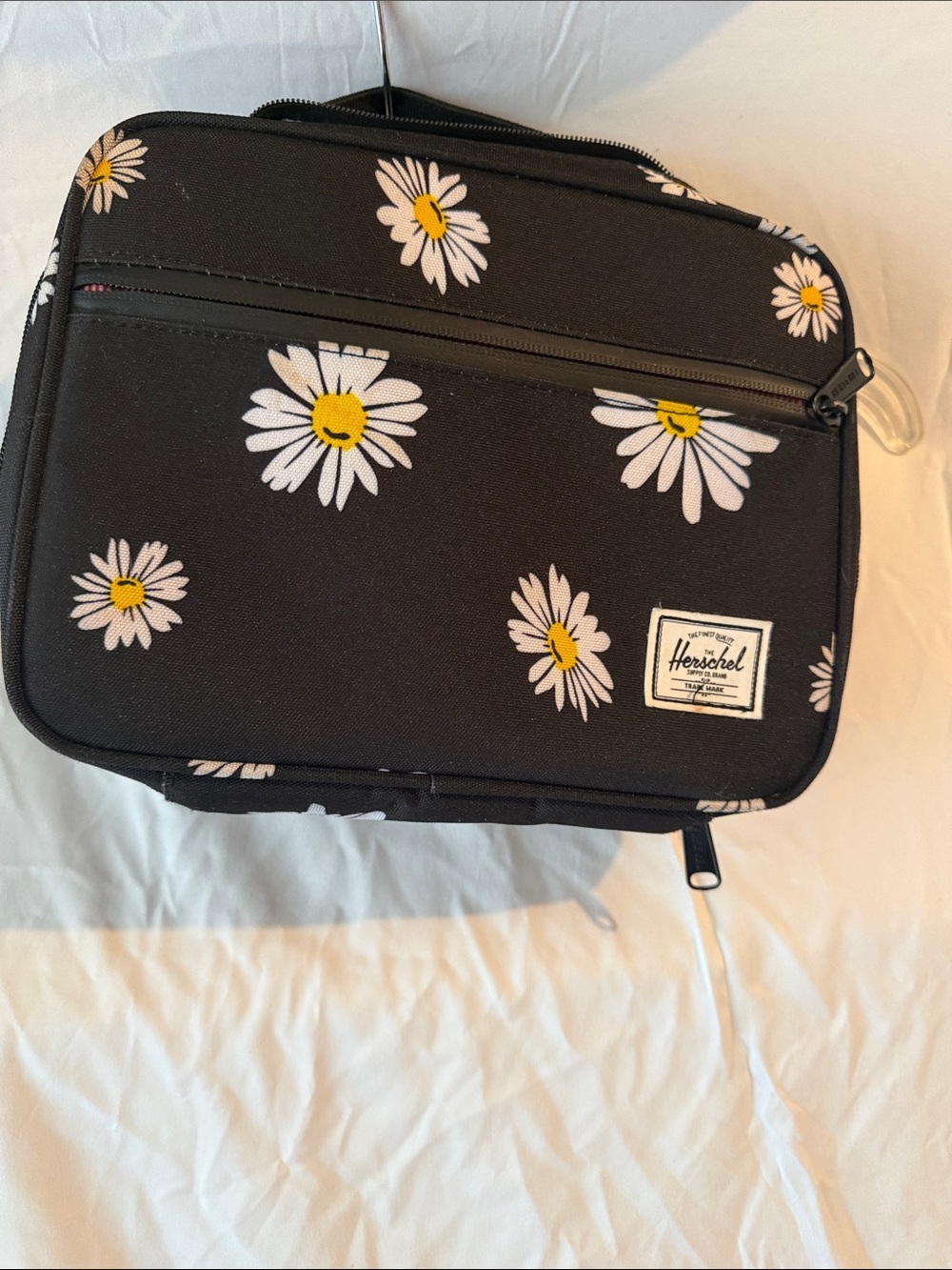 Herschel Kids Black Daisy Lunch Tote